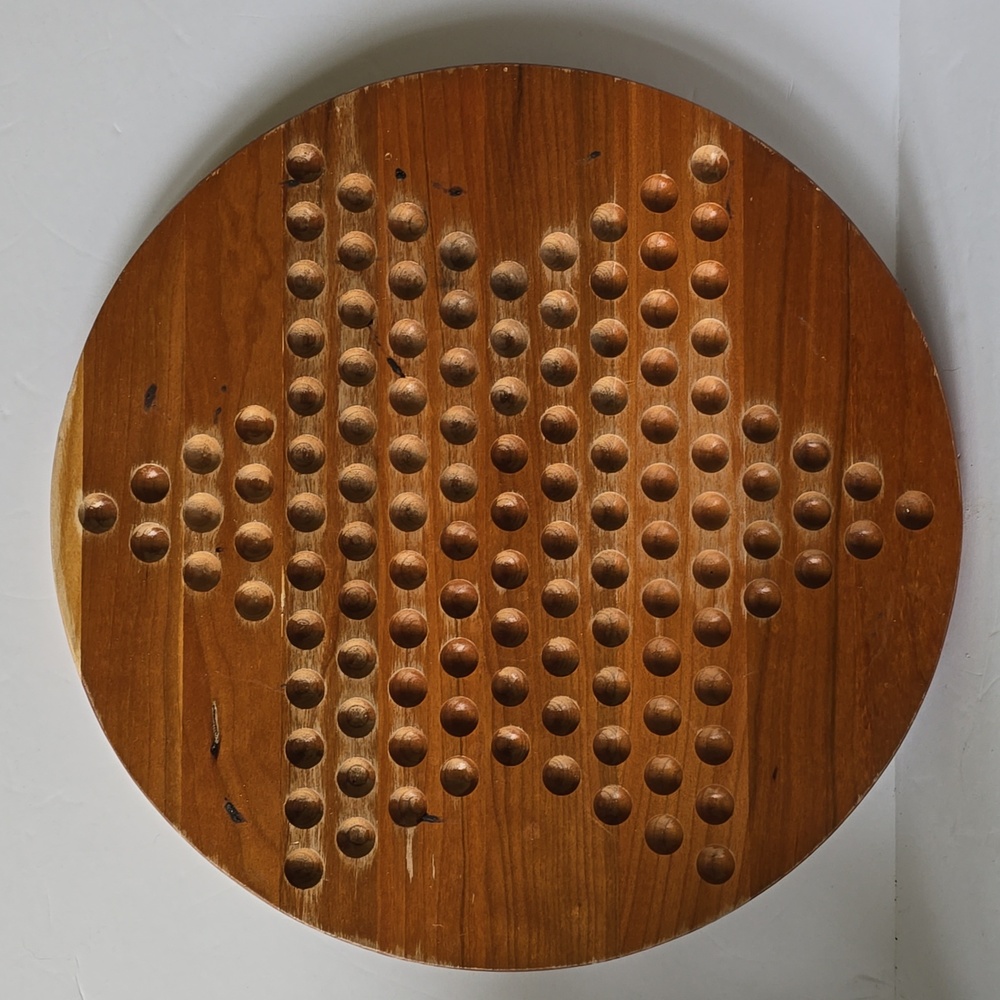 Wooden Chinese Checkers Game Board Vermont Made Maple Landmark Woodcraft Company - Picture 12 of 12